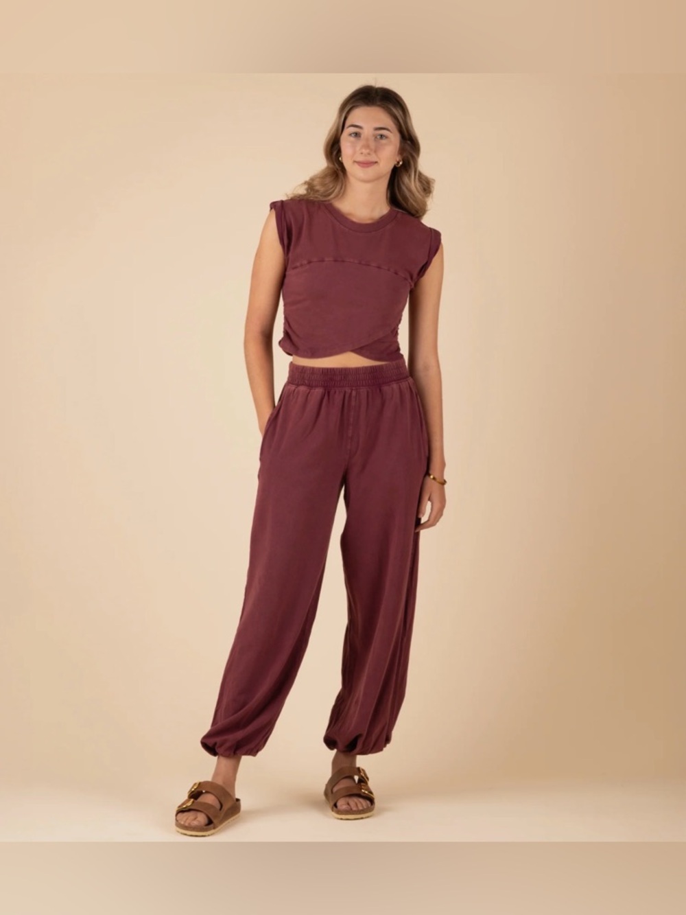 New FP Movement by Free People Hot Shot Crossover Set ~ Clove